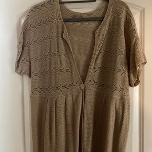 J. Jill XL Sweater Cardigan Tan